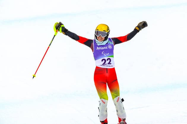 Paralympic Winter games, Winterspiele,Spiele, Summer games Milano Cortina 2026; Cortina, 14.03.2026 Anna-Maria Rieder von Team Germany in Action beim Para Alpine Skiing Giant-Slalom der Frauen bei Milano Cortina 2026 Paralympic Winter Games am 14.03.2026 *** Paralympic Winter Games Milano Cortina 2026 Cortina, 14 03 2026 Anna Maria Rieder from Team Germany in action in the womens Para Alpine Skiing Giant Slalom at Milano Cortina 2026 Paralympic Winter Games on 14 03 2026 Copyright: xBEAUTIFULxSPORTS MarcusxHartmannx