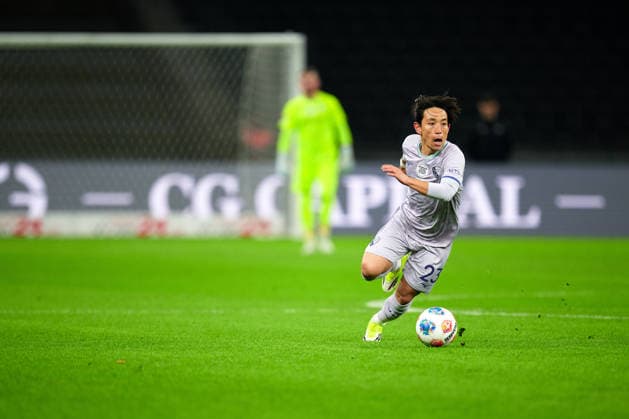 Koji Miyoshi (VfL Bochum 1848, 23), GER, Hertha BSC vs. ,VfL Bochum 1848, 2. Bundesliga, Saison 2025 2026, 26. Spieltag, 14.03.2026 (DFL REGULATIONS PROHIBIT ANY USE OF PHOTOGRAPHS AS IMAGE SEQUENCES AND OR QUASI - VIDEO). GER, Hertha BSC vs. ,VfL Bochum 1848, 2. Bundesliga, Saison 2025 2026, 26. Spieltag, 14.03.2026 Berlin