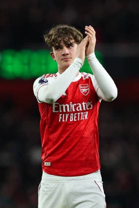 Arsenal v Everton, Premier League Arsenal forward Max Dowman applauds the fans at full time following the Arsenal v Everton Premier League match at the Emirates Stadium, London, England on 14 March 2026 Credit: Sally Rawlins Every Second Media Editorial use only. All images are copyright Every Second Media Limited. No images may be reproduced without prior permission. All rights reserved. Premier League and Football League images are subject to licensing agreements with Football DataCo Limited. see https: www.football-dataco.com Copyright: xIMAGO EveryxSecondxMediax ESM-1857-0052 SallyxRawlinsx xEveryxSecondxMediax