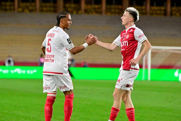FOOTBALL : AS Monaco VS Stade Brestois 29 - Ligue 1 McDonald s - 14 03 2026 Ligue 1 McDonald™s match between AS Monaco and Stade Brestois 2029 on March 14, 2026 at the Louis II Stadium in Monaco. MonacoMonaco  Copyright: xWilliamxCannarellax