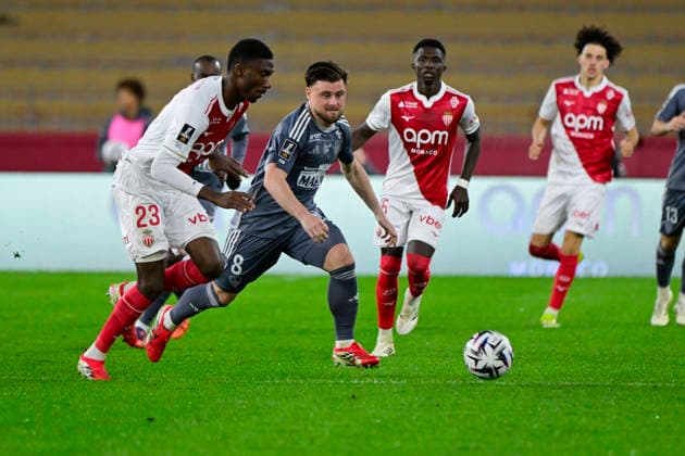 FOOTBALL : AS Monaco VS Stade Brestois 29 - Ligue 1 McDonald s - 14 03 2026 Hugo Magnetti (SB 29) - Ligue 1 McDonald™s match between AS Monaco and Stade Brestois 2029 on March 14, 2026 at the Louis II Stadium in Monaco. MonacoMonaco  Copyright: xWilliamxCannarellax