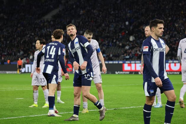 BERLIN, DEUTSCHLAND - MARCH 14: MichaÃ«l Cuisance (Hertha, 10), disappointed, dissatisfied, frustration after a missed goal attempt, during the match in the 2. German Bundesliga: Hertha BSC - VfL Bochum at Olympiastadion on matchday 26 on March 14, 2026 in Berlin, Deutschland. DFB regulations prohibit any use of photographs as image sequences and or quasi video. Berlin Deutschland Copyright: xO.Frankex