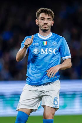 Italy: Serie a football match SSC Napoli vs Lecce Napoli s Scottish midfielder Billy Gilmour gesticulate during the Serie A football match between SSC Napoli vs Lecce at the Diego Armando Maradona Stadium in Naples on March 14, 2026. _BPH8150 Copyright: xAntonioxBalascox