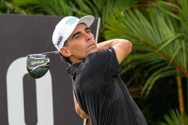 March 15, 2026, Singapore, Ingapore, Singapore: Leader, Joaquin Niemann from Chile, hits off on the 10th hole. Final Round of the LIV Golf in Singapore Final Round Of The LIV Golf In Singapore  - ZUMAr144 20260315_zap_r144_008 Copyright: xJaynexRussellx