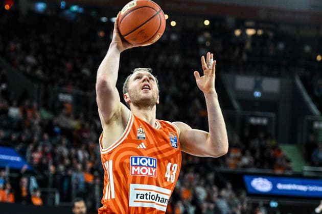 GER, BBL, ratiopharm Ulm vs Science City Jena 14.03.2026, ratiopharm arena, Neu-Ulm, GER, BBL, ratiopharm Ulm vs Science City Jena, im Bild Christian Sengfelder (Ulm, 43)