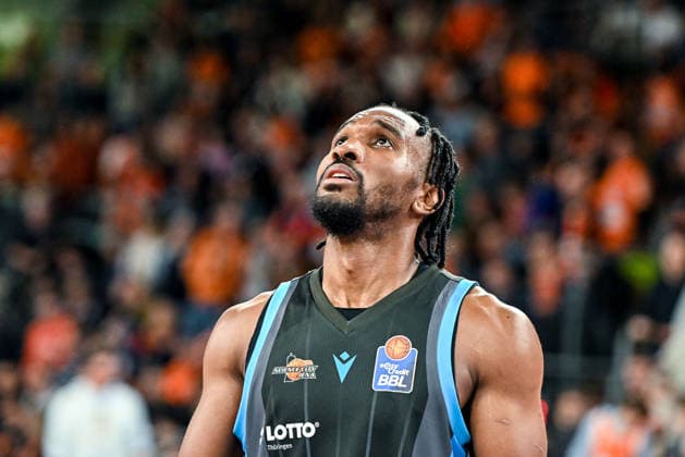 GER, BBL, ratiopharm Ulm vs Science City Jena 14.03.2026, ratiopharm arena, Neu-Ulm, GER, BBL, ratiopharm Ulm vs Science City Jena, im Bild Keith Braxton Jr (Jena, 13)