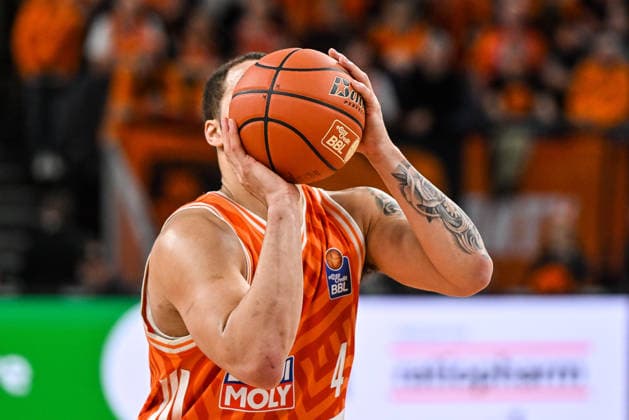 GER, BBL, ratiopharm Ulm vs Science City Jena 14.03.2026, ratiopharm arena, Neu-Ulm, GER, BBL, ratiopharm Ulm vs Science City Jena, im Bild Christopher Ledlum (Ulm, 4)