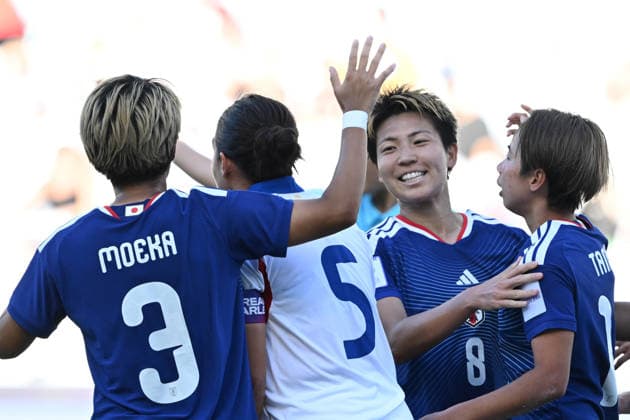 SOCCER ASIAN CUP JAPAN PHILIPPINES, Japan celebrates Mina Tanaka™s goal during the AFC Women™s Asian Cup Quarter Final match between Japan and the Philipines at Accor Stadium in Sydney, Sunday, March 15, 2026. ( NO ARCHIVING, EDITORIAL USE ONLY SYDNEY NEW SOUTH WALES AUSTRALIA  Copyright: xDEANxLEWINSx 20260315157019298816