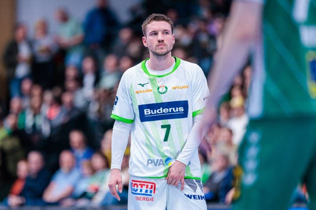 Dominik Mappes (HSG Wetzlar, 07) GER, GWD Minden vs. HSG Wetzlar, Handball, 1. Bundesliga, 25. Spieltag, Spielzeit 2025 2026, 14.03.2026 GER, GWD Minden vs. HSG Wetzlar, Handball, 1. Bundesliga, 25. Spieltag, Spielzeit 2025 2026, 14.03.2026 Minden Copyright: xEibner-Pressefoto JanxRollingerx EP_JSK