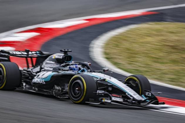 SHANGHAI - George Russell (Mercedes-AMG PETRONAS Formula One Team) in action during the race at the Shanghai International Circuit ahead of the Chinese Grand Prix. SANDER KONING ANP xVIxANPxSportx xxANPxIVx 553377792 originalFilename: 553377792.jpg
