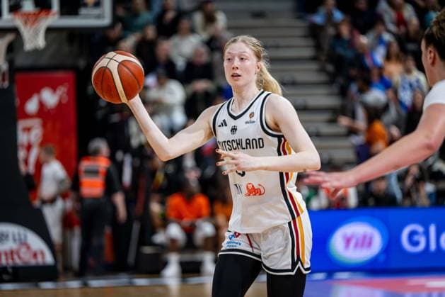 Basketball Villeurbanne 14.03.2026 Wommen™s Basketball World Cup 2026 Qualifying Tournament Deutschland (GER) - Frankreich (FRA) Frida Bühner (Deutschland, No.20) *** Basketball Villeurbanne 14 03 2026 Wommen™s Basketball World Cup 2026 Qualifying Tournament Germany GER France FRA Frida Bühner Germany, No 20