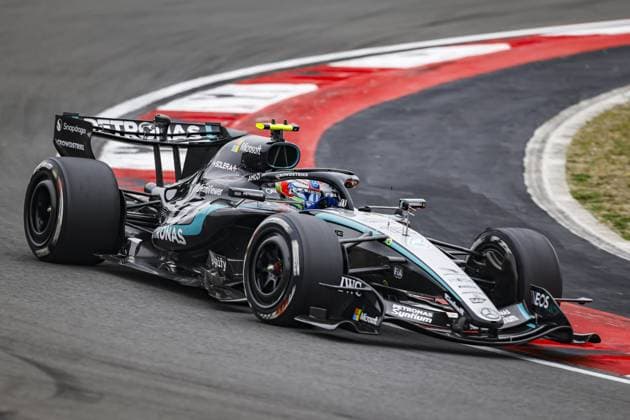 SHANGHAI - Andrea Kimi Antonelli (Mercedes-AMG PETRONAS Formula One Team) in action during the race at the Shanghai International Circuit ahead of the Chinese Grand Prix. SANDER KONING ANP xVIxANPxSportx xxANPxIVx 553378284 originalFilename: 553378284.jpg