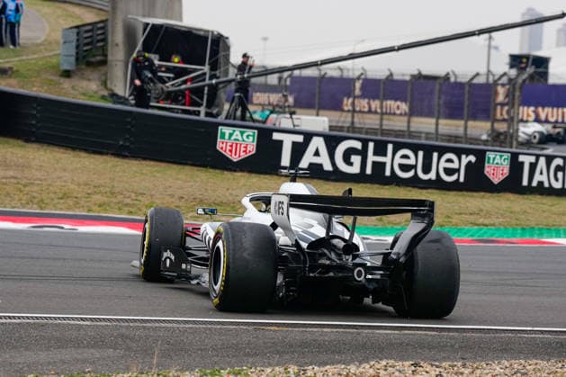 CHINA-MOTORSPORTS F1-SHANGHAI The Cadillac F1 car on the track at Shanghai International Circuit during the race at the F1 Chinese Grand Prix, Shanghai, China, March 15, 2026. NEXPHER Peter Li SHANGHAI