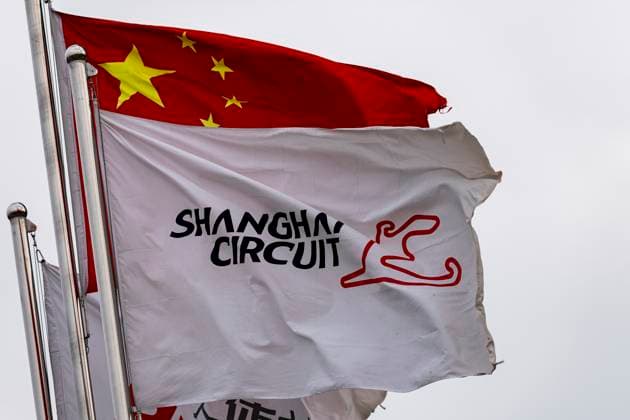 SHANGHAI - Circuit flags during the Formula 1 China Shanghai race at the Shanghai International Circuit on March 15, 2025 in Shanghai, China. (Photo by DeFodi Images) -