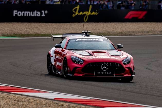 SHANGHAI - Safety Car during the Formula 1 China Shanghai race at the Shanghai International Circuit on March 15, 2025 in Shanghai, China. (Photo by DeFodi Images) -