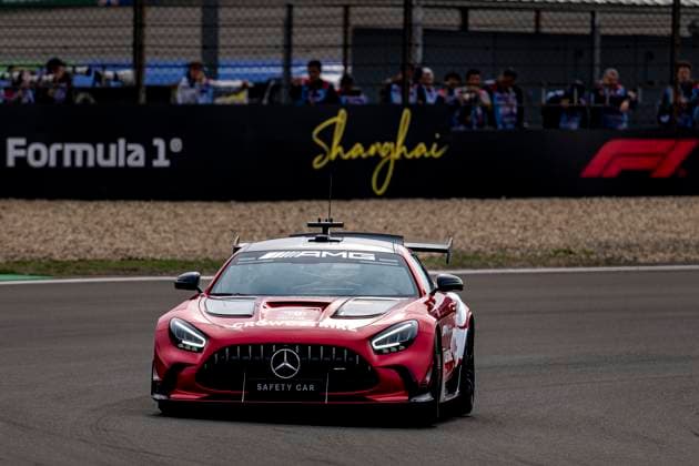 SHANGHAI - Safety Car during the Formula 1 China Shanghai race at the Shanghai International Circuit on March 15, 2025 in Shanghai, China. (Photo by DeFodi Images) -