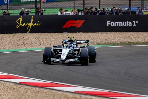 SHANGHAI - Formula 1 driver Kimi Antonelli of Mercedes AMG-Petronas Formula One Team during the Formula 1 China Shanghai race at the Shanghai International Circuit on March 15, 2025 in Shanghai, China. (Photo by DeFodi Images) -