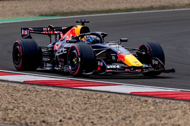 SHANGHAI - Formula 1 driver Max Verstappen of Oracle Red Bull Racing during the Formula 1 China Shanghai race at the Shanghai International Circuit on March 15, 2025 in Shanghai, China. (Photo by DeFodi Images) -
