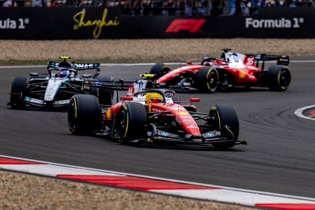 SHANGHAI - Formula 1 driver Lewis Hamilton of Scuderia Ferrari HP during the Formula 1 China Shanghai race at the Shanghai International Circuit on March 15, 2025 in Shanghai, China. (Photo by DeFodi Images) -