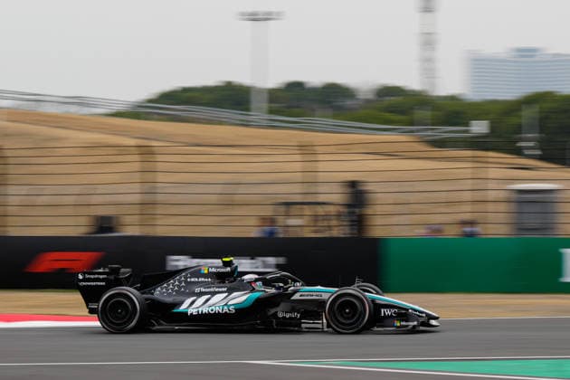 CHINA-MOTORSPORTS F1-SHANGHAI Mercedes™ George Russell in action at Shanghai International Circuit during the race at the F1 Chinese Grand Prix, Shanghai, China, March 15, 2026. NEXPHER Peter Li SHANGHAI