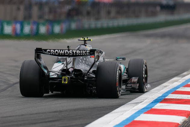 CHINA-MOTORSPORTS F1-SHANGHAI Mercedes™ George Russell in action at Shanghai International Circuit during the race at the F1 Chinese Grand Prix, Shanghai, China, March 15, 2026. NEXPHER Peter Li SHANGHAI