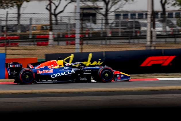 SHANGHAI - Formula 1 driver Max Verstappen of Oracle Red Bull Racing during the Formula 1 China Shanghai race at the Shanghai International Circuit on March 15, 2025 in Shanghai, China. (Photo by DeFodi Images) -