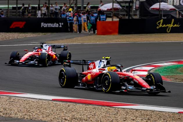 SHANGHAI - Formula 1 driver Lewis Hamilton of Scuderia Ferrari HP during the Formula 1 China Shanghai race at the Shanghai International Circuit on March 15, 2025 in Shanghai, China. (Photo by DeFodi Images) -