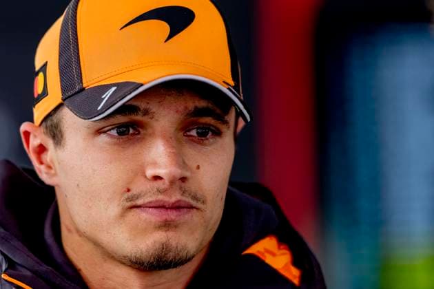 SHANGHAI - Formula 1 driver Lando Norris of McLaren Mastercard Formula 1 Team disappointed after being unable to start the Formula 1 China Shanghai race at the Shanghai International Circuit on March 15, 2025 in Shanghai, China. (Photo by DeFodi Images) -