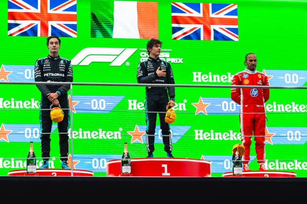 Formula 1 Heineken Chinese Grand Prix 2026 Levi Erb OVERTAKE MAXPPP - Shanghai 15 03 2026 Podium Race winner at the Formula 1 Heineken Chinese Grand Prix 2026, the 2nd round of the 2026 FIA Formula 1 World Championship, WM, Weltmeisterschaft at the Shanghai International Circuit in Shanghai, China, from 12 to 15 March 2026 Shanghai Shanghai International Circuit China  Copyright: xOVERTAKE MAXPPPxLevixErbx OVT202603158204 OVT202603158204