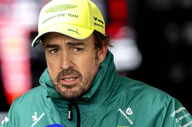 SHANGHAI - Fernando Alonso (Aston Martin) after the race at the Shanghai International Circuit ahead of the Chinese Grand Prix. SANDER KONING ANP xVIxANPxSportx xxANPxIVx 553383661 originalFilename: 553383661.jpg