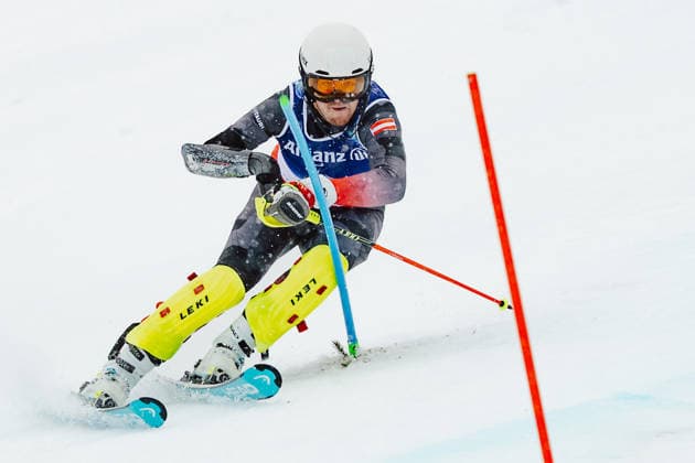 PARALYMPICS - Winter Paralympics Milano Cortina 2026 CORTINA D AMPEZZO,ITALY,15.MAR.26 - PARALYMPICS, ALPINE SKIING - Paralympic Winter games, Winterspiele,Spiele, Summer games Milano Cortina 2026, slalom, men. Image shows Manuel Rachbauer (AUT).  GEPAxpictures xMatthiasxTrinkl
