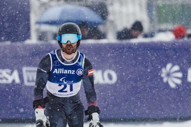 PARALYMPICS - Winter Paralympics Milano Cortina 2026 CORTINA D AMPEZZO,ITALY,15.MAR.26 - PARALYMPICS, ALPINE SKIING - Paralympic Winter games, Winterspiele,Spiele, Summer games Milano Cortina 2026, slalom, men. Image shows Thomas Grochar (AUT).  GEPAxpictures xMatthiasxTrinkl