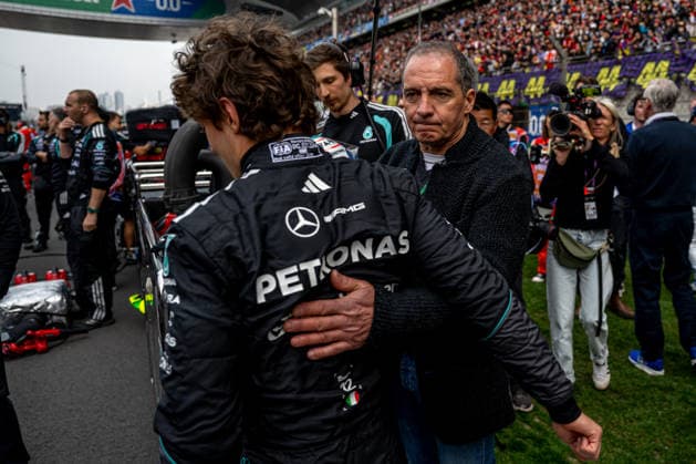 SHANGHAI, CHINA: Andrea Kimi Antonelli, racing for the Mercedes team during the 2026 Formula 1 Chinese Grand Prix at the Shanghai International Circuit in Shanghai, China