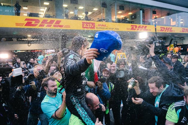 Shanghai Formula 1 Chinese Grand Prix - Kimi Antonelli Wins ANDREA KIMI ANTONELLI (ITA) of Mercedes-AMG PETRONAS Formula One Team 12 celebrating his first Grand Prix win in Formula1 on Sunday during the 2026 Formula 1 Heineken Chinese Grand Prix at the Shanghai Audi International Circuit on March 15, 2026. Photo by Antoine Lapeyre ABACAPRESS.COM Shanghai China  Copyright: xLapeyrexAntoine ABACAx