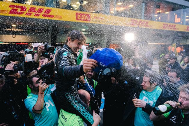 Shanghai Formula 1 Chinese Grand Prix - Kimi Antonelli Wins ANDREA KIMI ANTONELLI (ITA) of Mercedes-AMG PETRONAS Formula One Team 12 celebrating his first Grand Prix win in Formula1 on Sunday during the 2026 Formula 1 Heineken Chinese Grand Prix at the Shanghai Audi International Circuit on March 15, 2026. Photo by Antoine Lapeyre ABACAPRESS.COM Shanghai China  Copyright: xLapeyrexAntoine ABACAx