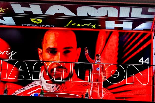 SHANGHAI - Formula 1 driver Lewis Hamilton of Scuderia Ferrari HP during the Formula 1 China Shanghai race at the Shanghai International Circuit on March 15, 2025 in Shanghai, China. (Photo by DeFodi Images) -