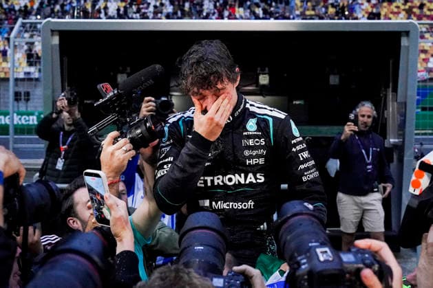 FORMULA ONE CHINESE GRAND PRIX 2026 Kimi Antonelli 12 (ITA) Mercedes celebrates after winning the race during the Formula 1 Heineken Chinese Grand Prix 2026, 2nd round of the 2026 Formula One World Championship, WM, Weltmeisterschaft from March 13 to 15, 2026 at the Shanghai International Circuit, Shanghai, China. Credit: Robbie Hoad Every Second Media Editorial use only. All images are copyright Every Second Media Limited. No images may be reproduced without prior permission. Copyright: xIMAGO EveryxSecondxMediax ESM-1853-0403 RobbiexHoadx xEveryxSecondxMediax
