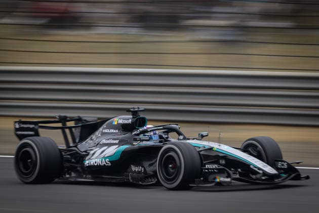 Formula 1 Chinese Grand Prix 2026 SHANGHAI, CHINA - MARCH 15: Andrea Kimi Antonelli of Italy driving the (12) Mercedes AMG Petronas F1 Team W17 on track during the F1 Grand Prix of China at Shanghai International Circuit on March 15, 2026 in Shanghai, China. John Ricky Anadolu Shanghai China. Editorial use only. Please get in touch for any other usage.  Copyright: x2026xAnadoluxJohnxRickyx