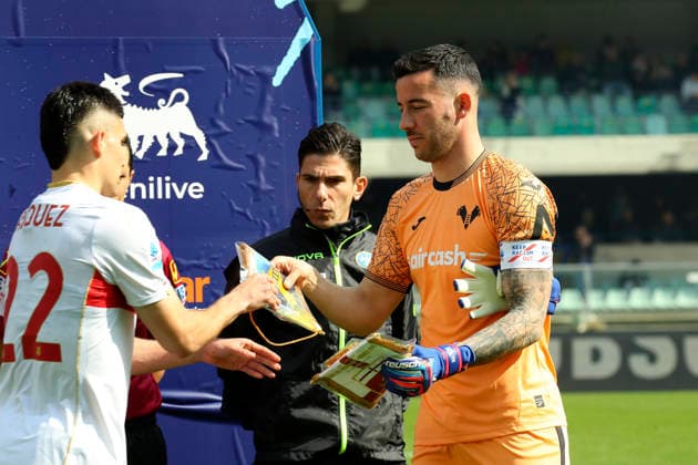 Keep Racism out during the Serie A soccer match between Hellas Verona and Genoa at the Bentegodi Stadium in Verona, north west Italy - Sunday , March 15 , 2026. - Soccer .  Copyright: xPaolaxGarbuio Lapressex
