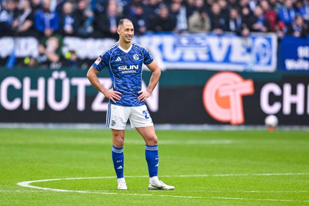 15.03.2026, Fussball, 2. Bundesliga, Saison 2025 2026, 26. Spieltag, FC Schalke 04 - Hannover 96, Nikola Katic (FC Schalke 04) xRHR-FOTO YYx