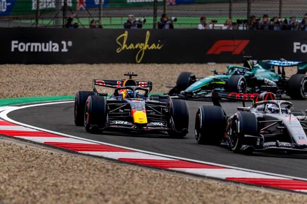 SHANGHAI - Formula 1 driver Max Verstappen of Oracle Red Bull Racing during the Formula 1 China Shanghai race at the Shanghai International Circuit on March 15, 2025 in Shanghai, China. (Photo by DeFodi Images) -
