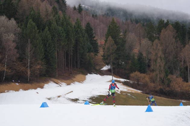 (260315) -- TESERO, March 15, 2026 -- Zhao Zhiqing (front) of China competes during the para cross-country skiing women s 20km interval start free standing at the Milan-Cortina 2026 Paralympic Winter games, Winterspiele,Spiele, Summer games in Tesero, Italy, March 15, 2026. ) (SP)ITALY-TESERO-PARALYMPIC WINTER GAMES-PARA CROSS-COUNTRY SKIING-WOMEN S 20KM INTERVAL START FREE STANDING LianxZhen 