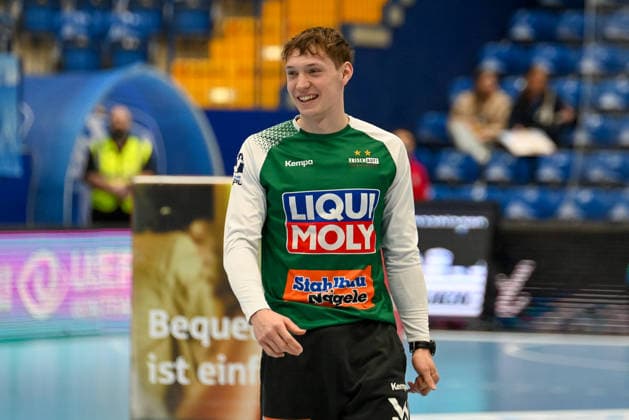 Julian Buchele (Frisch Auf Goeppingen, 01) TBV Lemgo Lippe vs. Frisch Auf Goeppingen, Handball, 1. Bundesliga, 25. Spieltag, Saison 2025 2026, 15.03.2026, TBV Lemgo Lippe vs. Frisch Auf Goeppingen, Handball, 1. Bundesliga, 25. Spieltag, Saison 2025 2026, 15.03.2026 Lemgo Copyright: xEibner-Pressefoto RobertxGertzenx EP_RGN