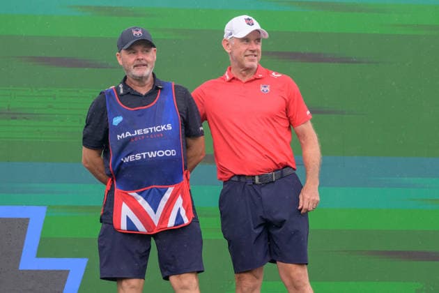 March 15, 2026, Singapore, Ingapore, Singapore: Lee Westwood from England, is back with his caddy Billy Foster. Final Round of the LIV Golf in Singapore Final Round Of The LIV Golf In Singapore  - ZUMAr144 20260315_zap_r144_051 Copyright: xJaynexRussellx