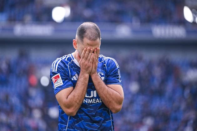 15.03.2026, Fussball, 2. Bundesliga, Saison 2025 2026, 26. Spieltag, FC Schalke 04 - Hannover 96, Nikola Katic (FC Schalke 04) xRHR-FOTO YYx