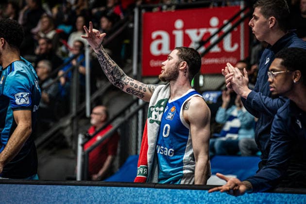 15.03.2026, xhfmx, Basketball easyCredit BBL Bundesliga, Frankfurt Skyliners - EWE Baskets Oldenburg Logan Johnson (Skyliners Frankfurt) (DFL DFB REGULATIONS PROHIBIT ANY USE OF PHOTOGRAPHS as IMAGE SEQUENCES and or QUASI-VIDEO) Frankfurt am Main
