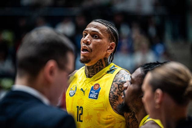 15.03.2026, xhfmx, Basketball easyCredit BBL Bundesliga, Frankfurt Skyliners - EWE Baskets Oldenburg Michale Kyser (EWE Baskets Oldenburg) (DFL DFB REGULATIONS PROHIBIT ANY USE OF PHOTOGRAPHS as IMAGE SEQUENCES and or QUASI-VIDEO) Frankfurt am Main