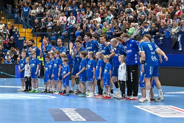 TBV Lemgo Lippe, Team TBV Lemgo Lippe vs. Frisch Auf Goeppingen, Handball, 1. Bundesliga, 25. Spieltag, Saison 2025 2026, 15.03.2026, TBV Lemgo Lippe vs. Frisch Auf Goeppingen, Handball, 1. Bundesliga, 25. Spieltag, Saison 2025 2026, 15.03.2026 Lemgo Copyright: xEibner-Pressefoto RobertxGertzenx EP_RGN