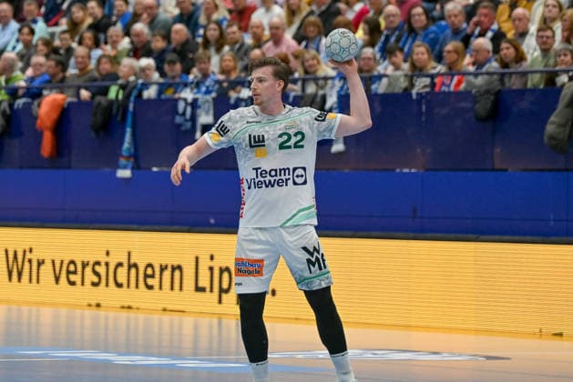 Erik Persson (Frisch Auf Goeppingen, 22) TBV Lemgo Lippe vs. Frisch Auf Goeppingen, Handball, 1. Bundesliga, 25. Spieltag, Saison 2025 2026, 15.03.2026, TBV Lemgo Lippe vs. Frisch Auf Goeppingen, Handball, 1. Bundesliga, 25. Spieltag, Saison 2025 2026, 15.03.2026 Lemgo Copyright: xEibner-Pressefoto RobertxGertzenx EP_RGN