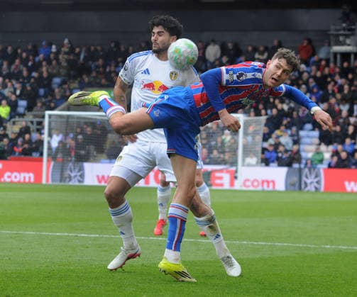 Football - 2025 2026 Premier League - Crystal Palace vs. Leeds United - Selhurst Park - Sunday 15th March 2026 Jergen Strand Larsen of Crystal Palace 